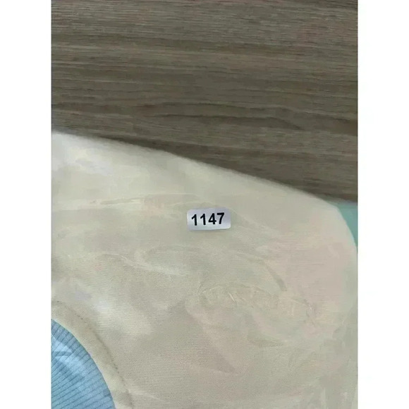 Lorna Jane Oversized Racer Sweatshirt Colorblock Women's L Green Blue Pullover - Picture 11 of 11